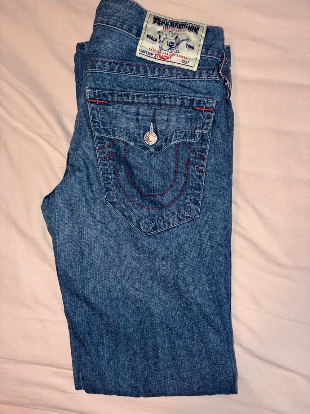 True Religion Women’s Blue Straight Jeans